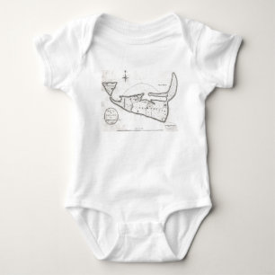 Vintagekarta av Nantucket (1782) T Shirt