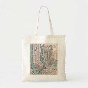 Vintagekarta av New York (1897) Tygkasse