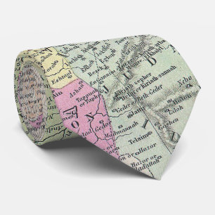Vintagekarta av Palestina (1853) Slips