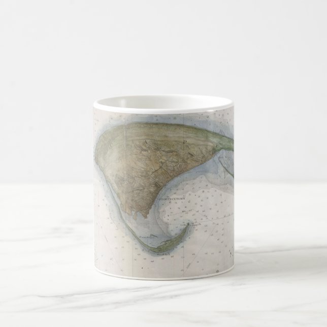 Vintagekarta av Provincetown Kaffemugg (Center)