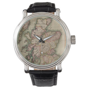Vintagekarta av Skottland (1814) Armbandsur