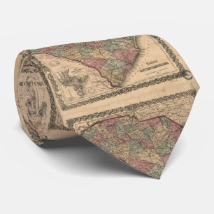 Vintagekarta av South Carolina (1865) Slips