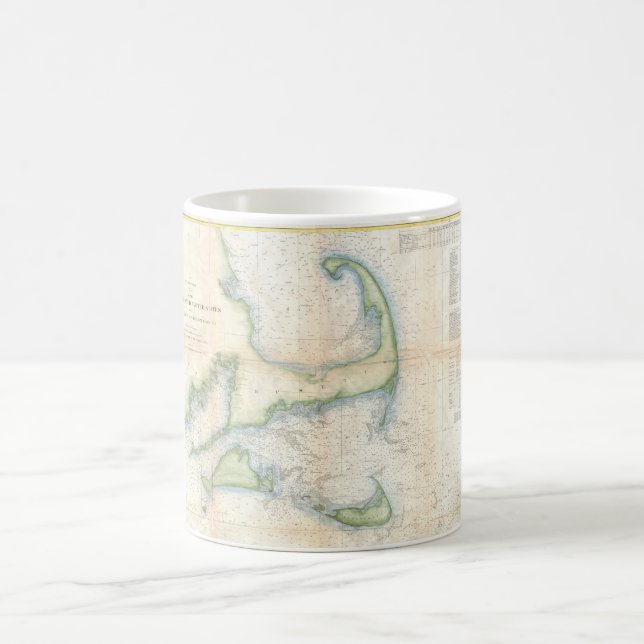 Vintagekarta av uddtorsk (1857) kaffemugg (Center)