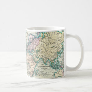Vintagekarta av världen (1801) kaffemugg