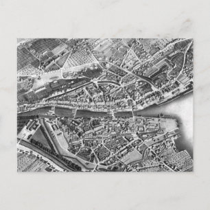 Vintagekarta av Zurich Schweitz (1850) Vykort