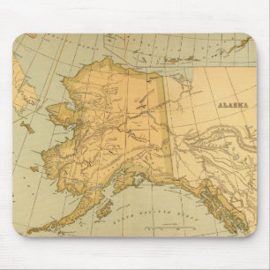 Vintagekarta över Alaska (1894) Musmatta