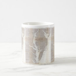 Vintagekarta över Chesapeake Bay (1866) Kaffemugg