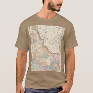 Vintagekarta över Idaho 1901 T Shirt