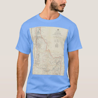 Vintagekarta över Idaho 1938 T Shirt