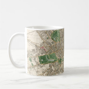 Vintagekarta över London England (1853) Kaffemugg