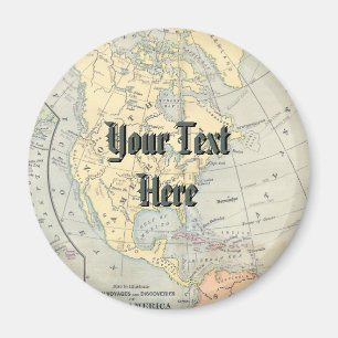 Vintagekartamagnet Magnet