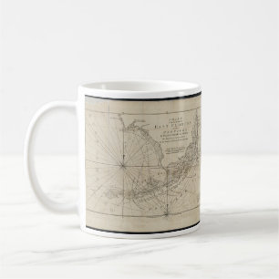 Vintagekartan av Florida stämm (1771) Kaffemugg