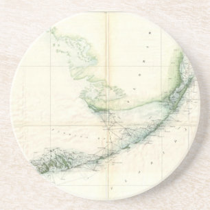 Vintagekartan av Florida stämm (1859) Underlägg