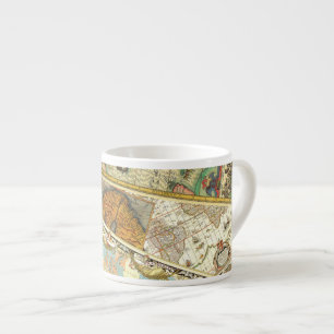 Vintagekartatryck Espressomugg