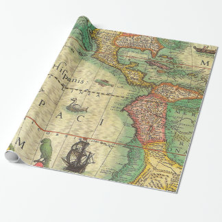 Vintagekartatryck Presentpapper