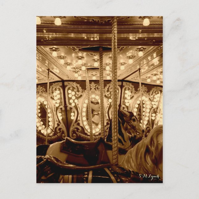 Vintagekarusell Vykort (Framsida)