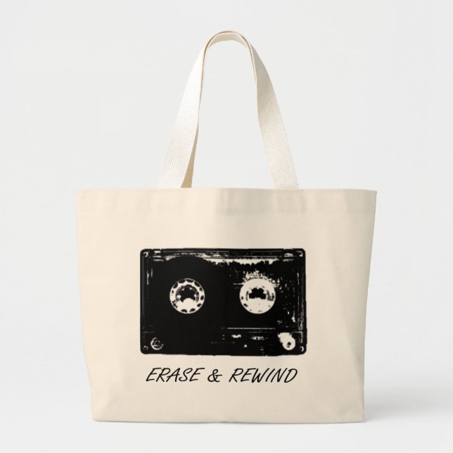 Vintagekassettdesign! Jumbo Tygkasse (Framsidan)