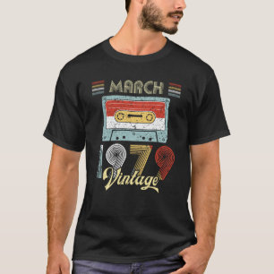 Vintagekassetten tejpar den 40th födelsedagen för t shirt