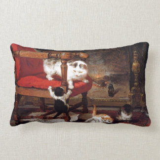 Vintagekatter vid spisen lumbarkudde