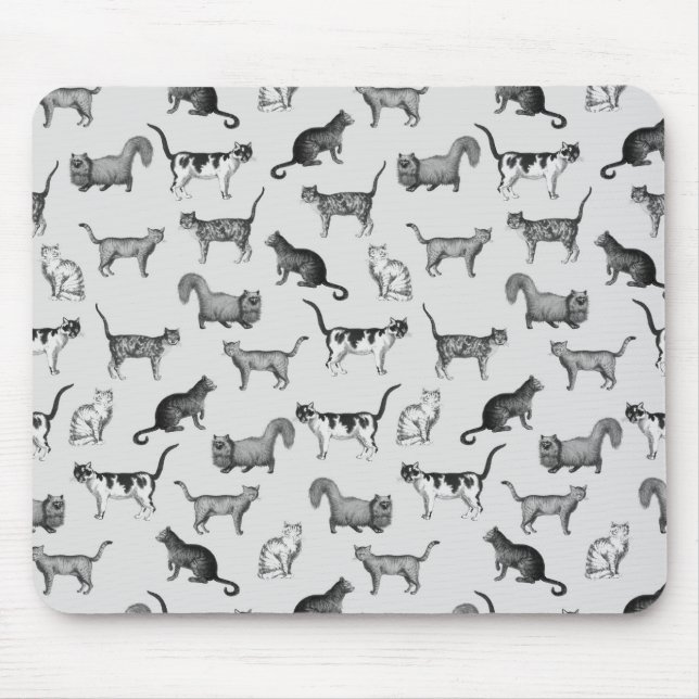 Vintagekattmönster Musmatta (Framsidan)