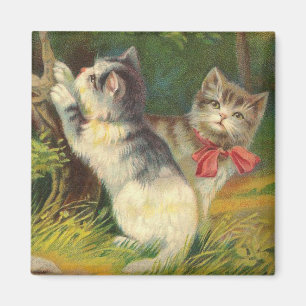Vintagekattungemagnet Magnet