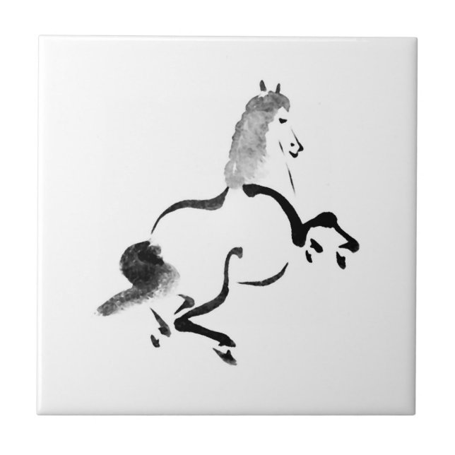 Vintagekineshäst Kakelplatta (Framsidan)