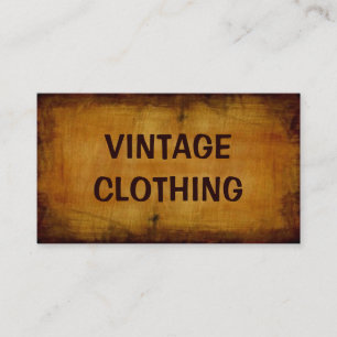 Vintagekläder Affärskort Visitkort