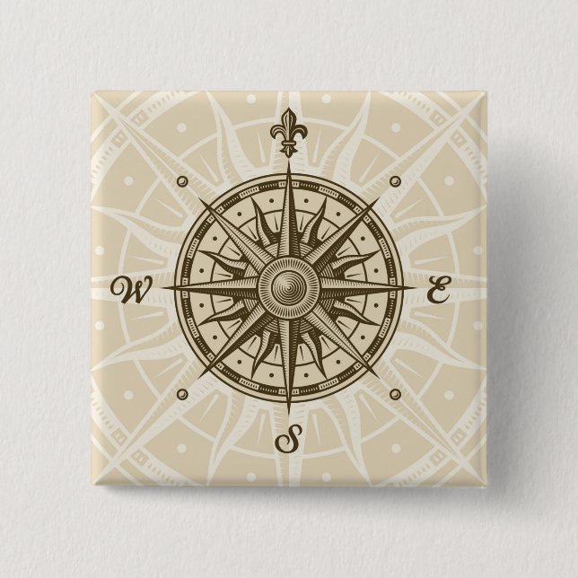 Vintagekompasset steg knapp (Framsida)