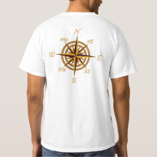 Vintagekompasset steg t shirt