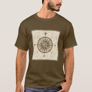Vintagekompasset steg tee shirt