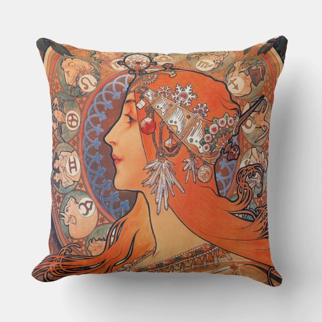 VINTAGEKONST, art nouveau Kudde (Framsida)