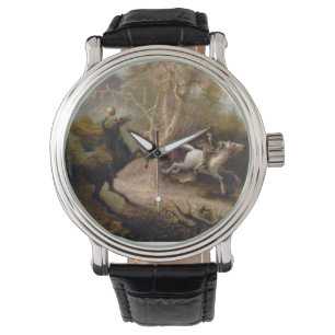 Vintagekonst av den sömniga fördjupningen armbandsur