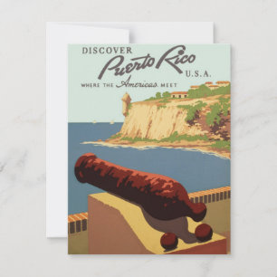 Vintagekonst för resor, Upptäck Puerto Rico!