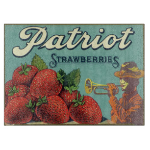 Vintagekonst från fruktlåda etikett Patriot Jordgu