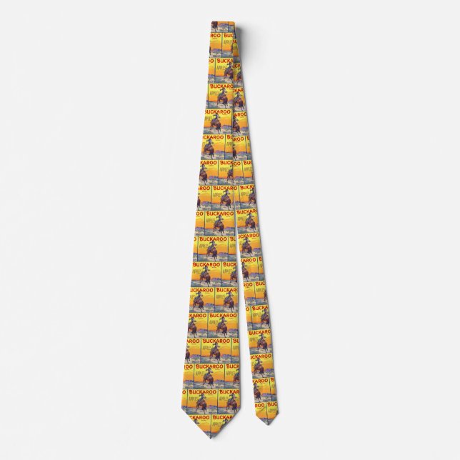 Vintagekonst från fruktlådaetikett, Buckaroo-äpple Slips (Framsida)