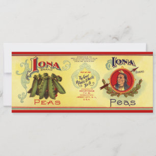 Vintagekonst från grönsakskanetikett, Iona Brandär