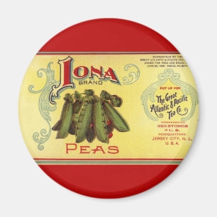 Vintagekonst från grönsakskanslietiketterna, Iona Magnet
