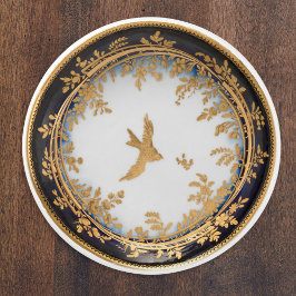 Vintagekonst Guld Sval Fågel Dekorativ Knopp