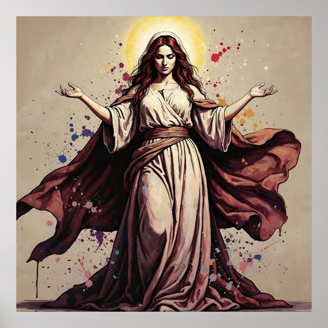 Vintagekonst Maria Magdalena   Poster (Framsidan)