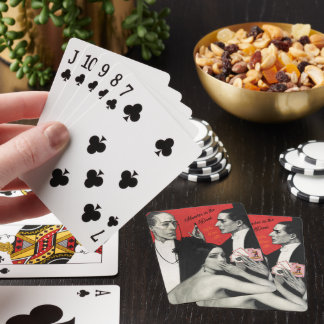 Vintagekonst Mord i mörker spel Casinokort