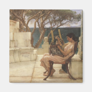 Vintagekonst, Sappho och Alcaeus av Alma Tadema Magnet