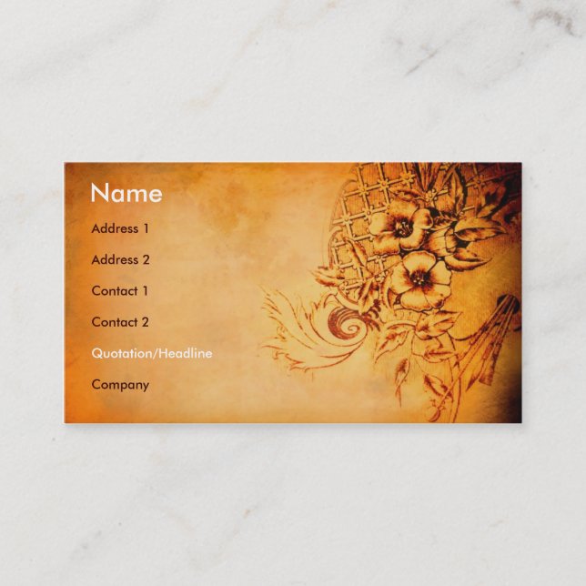 Vintagekonst Visitkort (Framsida)