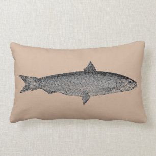 Vintagekonstfisken kudder lumbarkudde