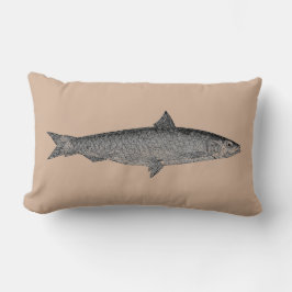 Vintagekonstfisken kudder lumbarkudde