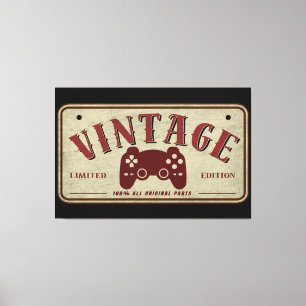 Vintagekontroll Begränsad Upplaga Originaldelar Canvastryck