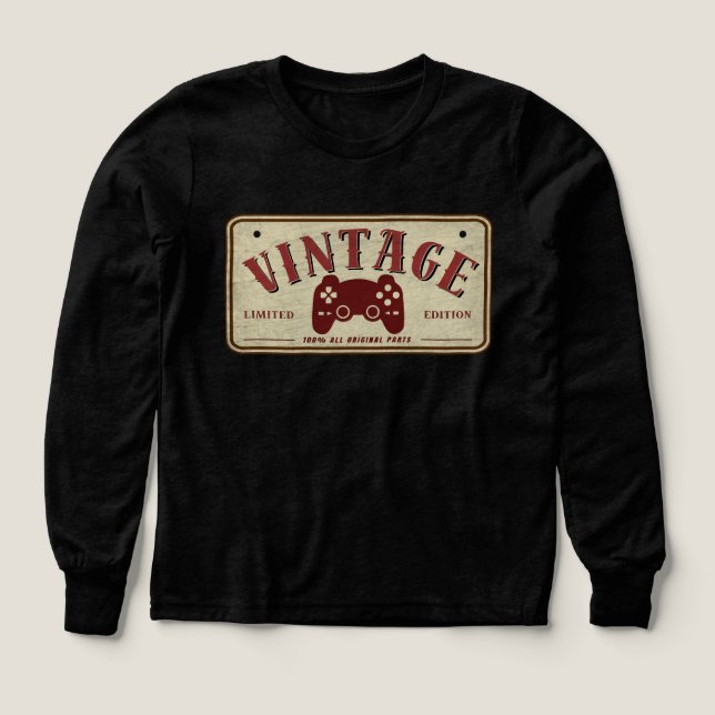 Vintagekontroll Begränsad Upplaga Originaldelar T Shirt (Design framsida)