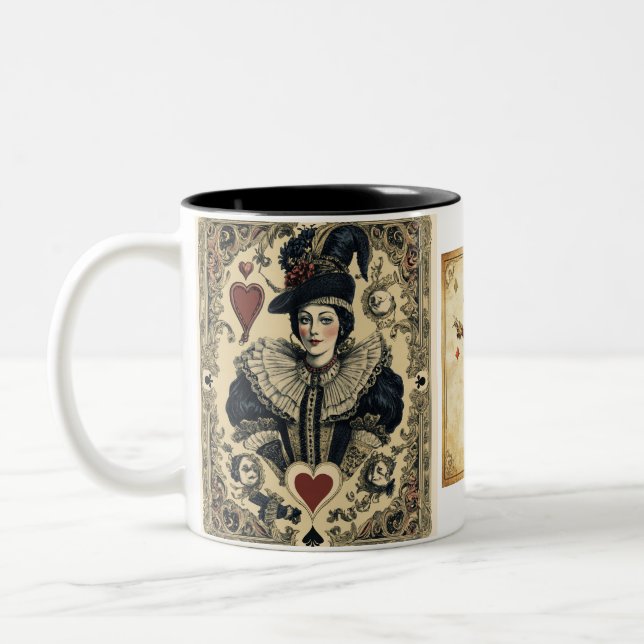 Vintagekortlek Två-Tonad Mugg (Vänster)
