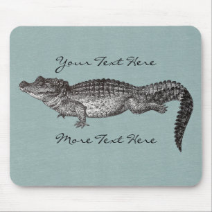 Vintagekrokodil Mousepad Musmatta