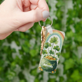 Vintagekruka med guld och regnbåge nyckelring