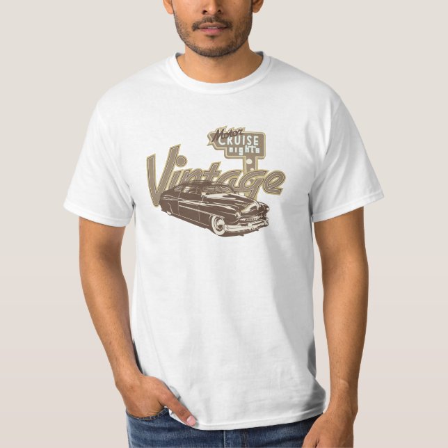 Vintagekryssningnatt T Shirt (Framsida)
